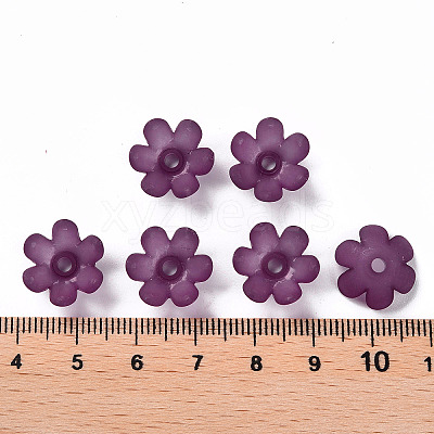 Frosted Acrylic Bead Caps MACR-S371-07A-743-1