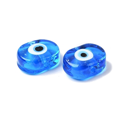 Handmade Evil Eye Lampwork Beads LAMP-G168-02-03-1