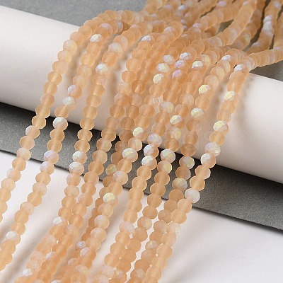 Imitation Jade Glass Beads Strands EGLA-A034-T2mm-MB23-1
