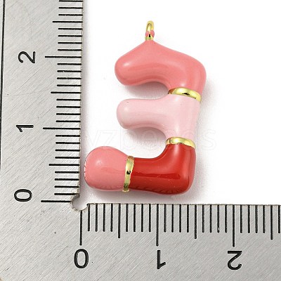Brass Enamel Pendants KK-E093-03G-E-1