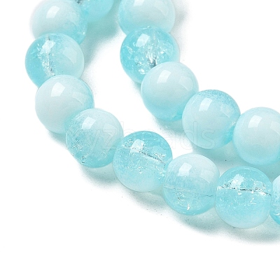 Crackle Glass Beads Strands GLAA-U001-6mm-08-1