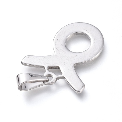 Non-Tarnish 304 Stainless Steel Pendants STAS-L210-06F-P-1