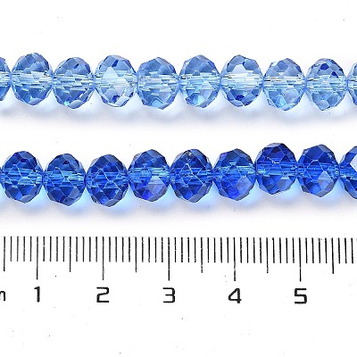 Transparent Painted Glass Beads Strands X1-DGLA-A034-T6mm-A01-1