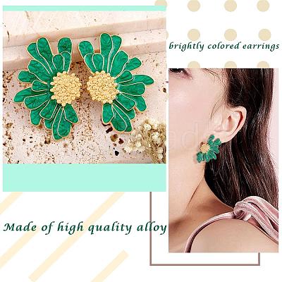 Vintage Flower Stud Earrings for Women JE1095B-1