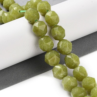 Natural Olive Jade Beads Strands G-NH0021-A17-02-1