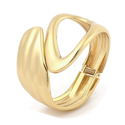 Alloy Bangles for Women BJEW-L629-12G-1