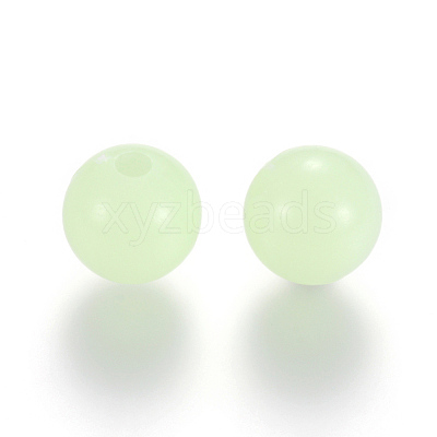 Luminous Acrylic Round Beads LACR-R002-10mm-01-1