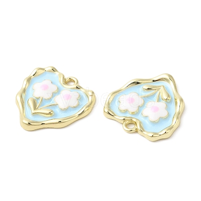 Alloy Enamel Pendants ENAM-D050-12G-1
