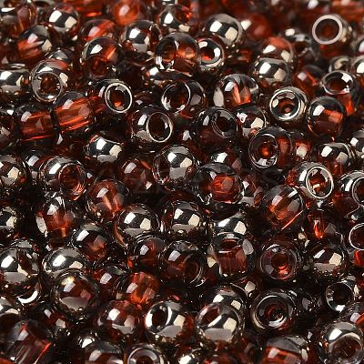 Transparent Inside Colours Glass Seed Beads SEED-H002-A-C205-1
