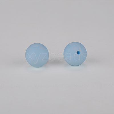 Round Silicone Focal Beads SI-JX0046A-62-1