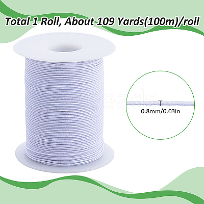 1 Roll 100M Polyester Elastic Cord OCOR-SC0001-10A-01-1