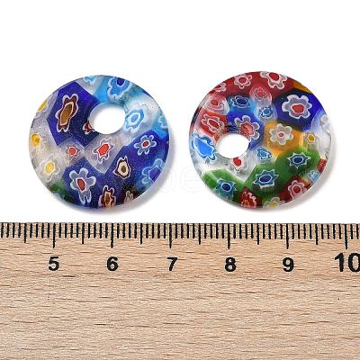 Handmade Millefiori Glass Pendants LAMP-G166-08A-1