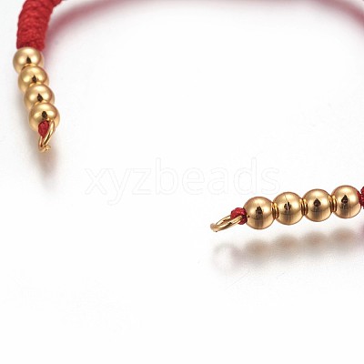 Nylon Cord Braided Bead Bracelets Making BJEW-F360-F18-1