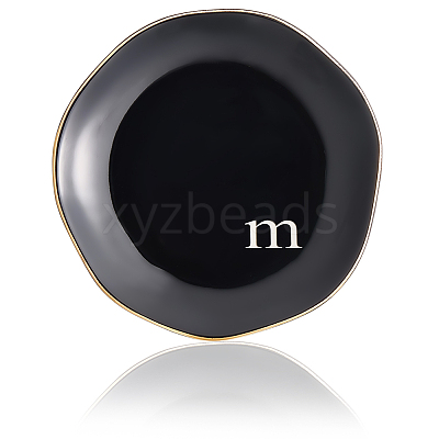 Round Ceramic Jewelry Dish AJEW-WH20067-015B-1