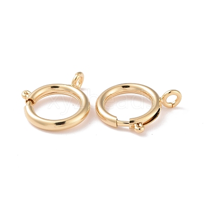 Eco-friendly Brass Spring Ring Clasps KK-D082-01D-G-1