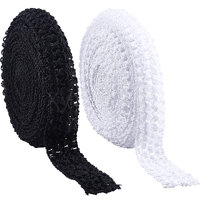 10m 2 Colors Elastic Polyester Baby Headbands OHAR-GF0001-05-1