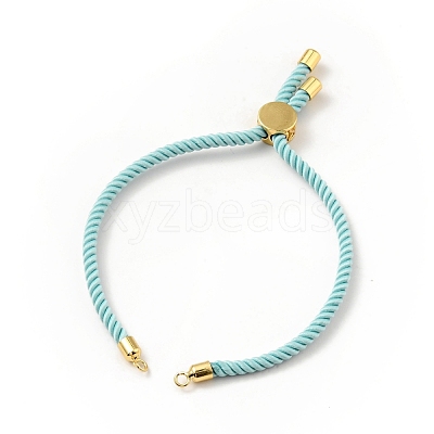 Half Finished Twisted Milan Rope Slider Bracelets FIND-G032-01G-04-1