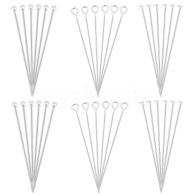 36Pcs 3 Styles 925 Sterling Silver Eye Pins STER-PH0002-65-1
