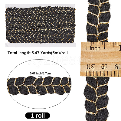 Polyester & Cotton Ribbon OCOR-WH20001-63C-1