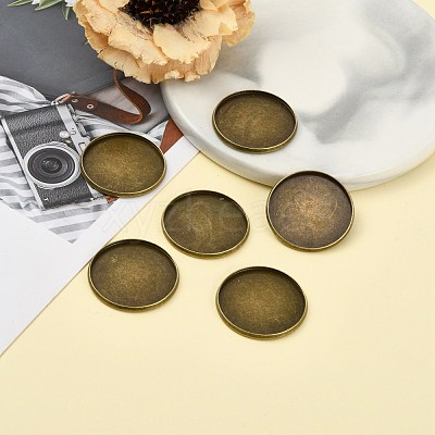 Iron Plain Edge Bezel Cups X-MAK-Q011-25AB-25mm-1