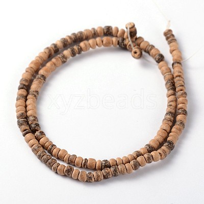 Natural Coconut Rondelle Bead Strands COCB-O001-12-1