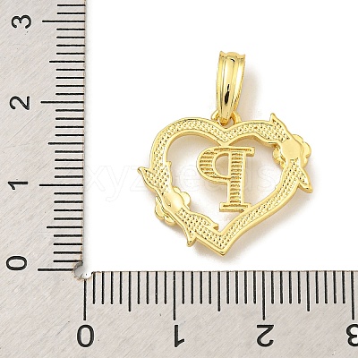 Heart Brass Pendants KK-I714-04G-P-1