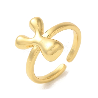 Brass Open Cuff Rings RJEW-U008-06Y-G-1