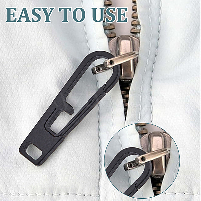 Titanium Alloy Zipper Pull Tabs PALLOY-WH0048-33B-1