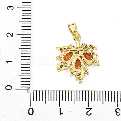 Brass Micro Pave Cubic Zirconia Pendants KK-H076-04G-1