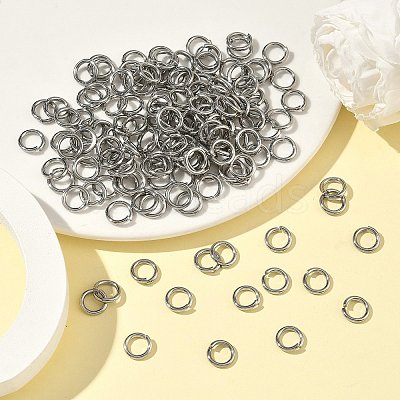 Tarnish Resistant 304 Stainless Steel Open Jump Rings X-STAS-E067-11-9mm-1