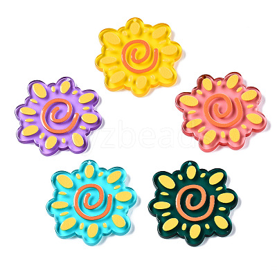 Translucent Acrylic Pendants TACR-T021-45-1