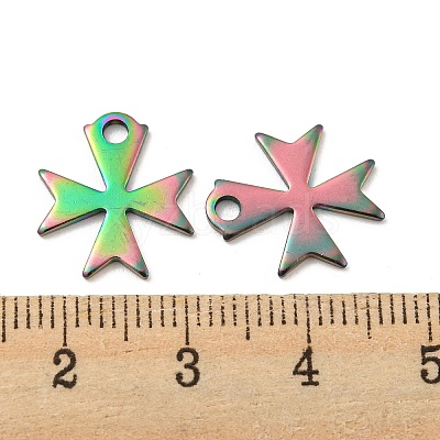 Ion Plating(IP) 304 Stainless Steel Charms STAS-C043-49M-1