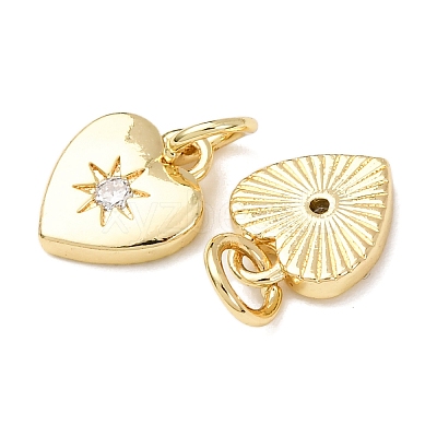 Brass Micro Pave Cubic Zirconia Charms RB-I078-67G-NR-1
