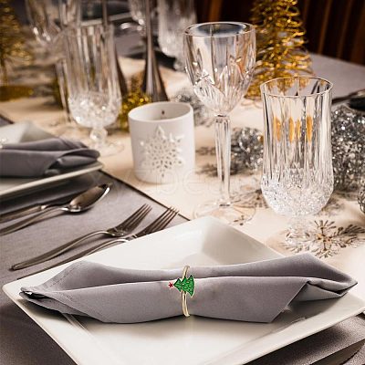 6Pcs 2 Style inc Alloy Napkin Rings AJEW-GF0007-17-1