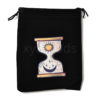 Rectangle Printed Velvet Cloth Packing Pouches ABAG-U006-03D-1