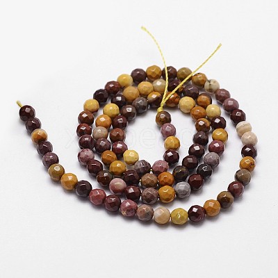 Natural Mookaite Beads Strands X-G-D840-30-4mm-1