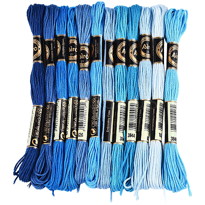 6-Ply Polyester Embroidery Floss OCOR-WH20074-01A-06-1