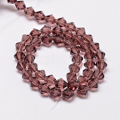 Imitate Austrian Crystal Bicone Glass Beads Strands X1-GLAA-F029-4x4mm-05-1