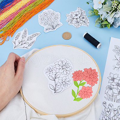 PVA Water-soluble Embroidery Aid Drawing Sketch DIY-WH0514-020-1