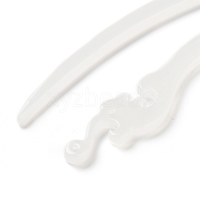 Opaque Acrylic Hair Sticks OHAR-C011-03C-1
