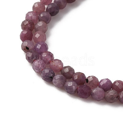 Natural Ruby Beads Strands G-F509-16-3mm-01-1