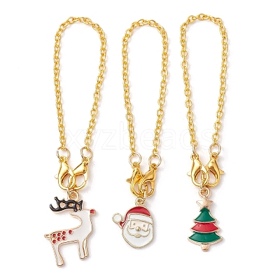 Christmas Alloy Enamel Cup Charms HJEW-JM02301-1
