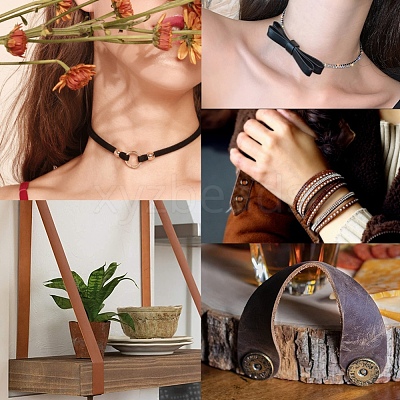 Micro Fiber Imitation Leather Cord LC-WH0001-01E-1