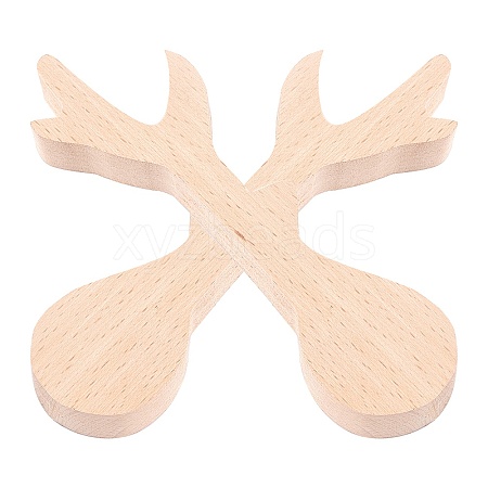 Unfinished Beech Wood Blank Spoon WOOD-WH0108-73-1