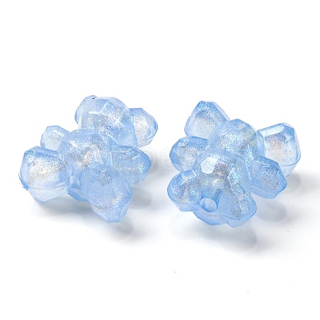 Luminous Transparent Acrylic Beads MACR-D024-30-01-1