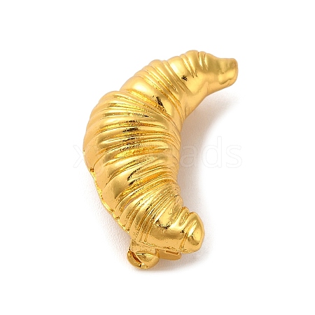 Alloy Croissant Brooch Pin JEWB-F019-01G-1