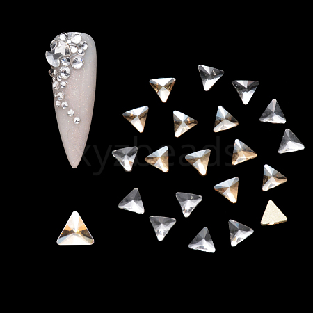 Flat Back Glass Rhinestone Cabochons MRMJ-Q072-34-1