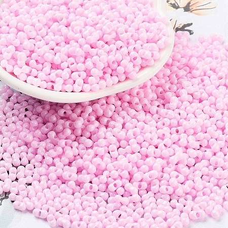 Baking Paint Glass Seed Beads SEED-A033-05K-1