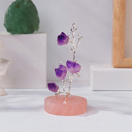 Natural Amethyst Tree Stand Display Decorations PW-WG5F134-01-1