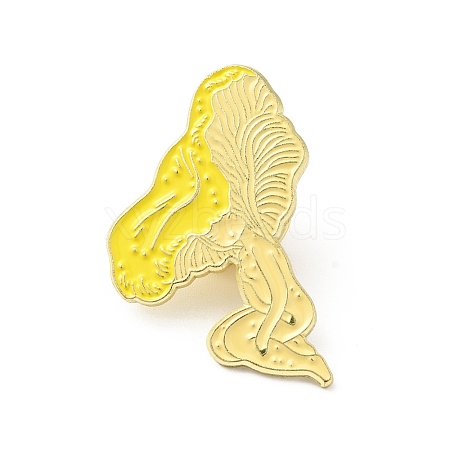 Mushroom Girl Enamel Pin JEWB-J005-05C-G-1